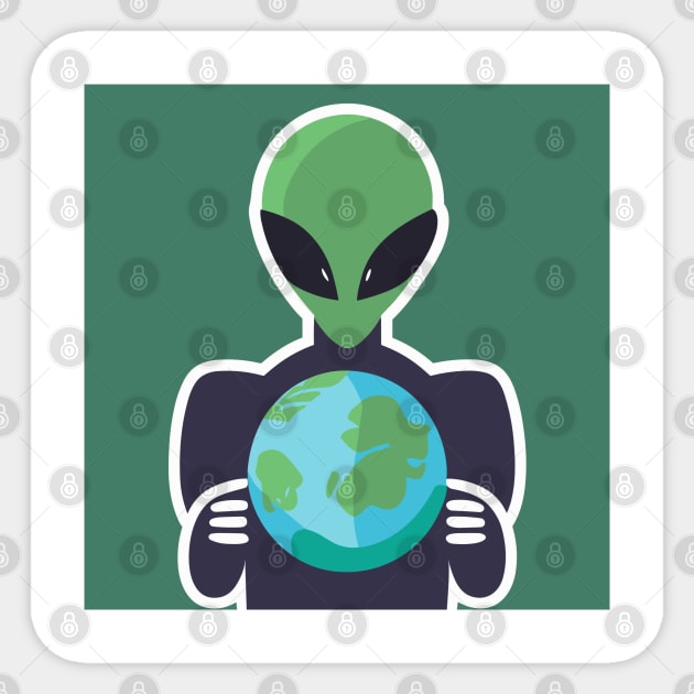 Aliens are real Sticker by Seven Seven t